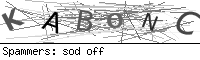 Captcha spam prevention image