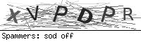 Captcha spam prevention image