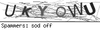 Captcha spam prevention image