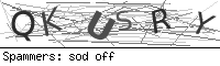 Captcha spam prevention image